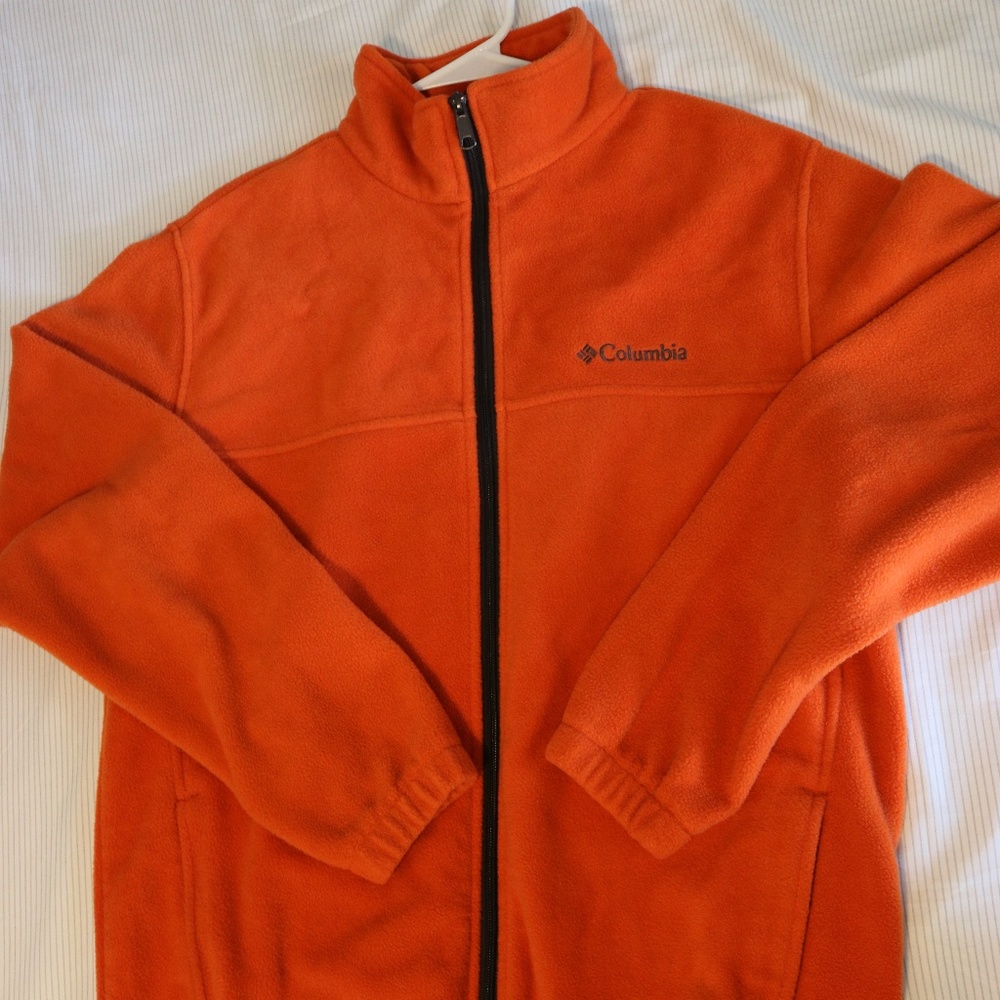 Orange Men’s Columbia Fleece Jacket